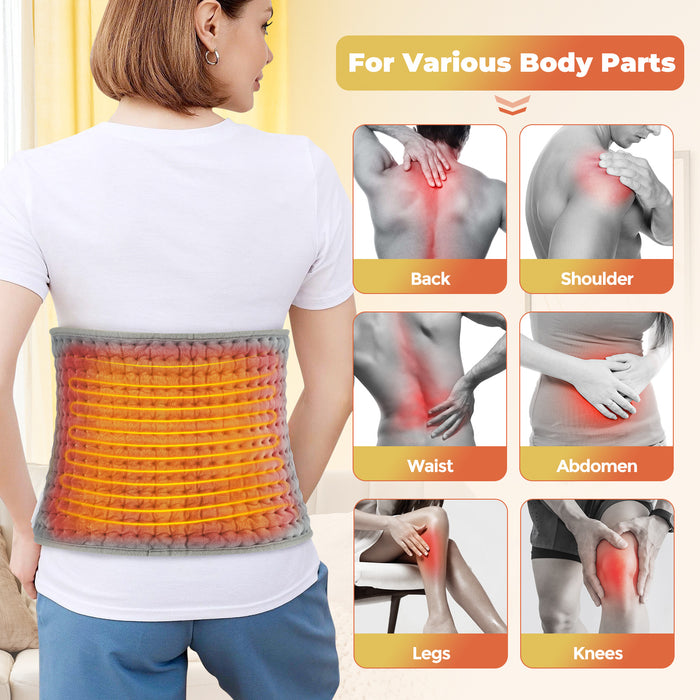 Heated Lumbar Support Belt Adjustable