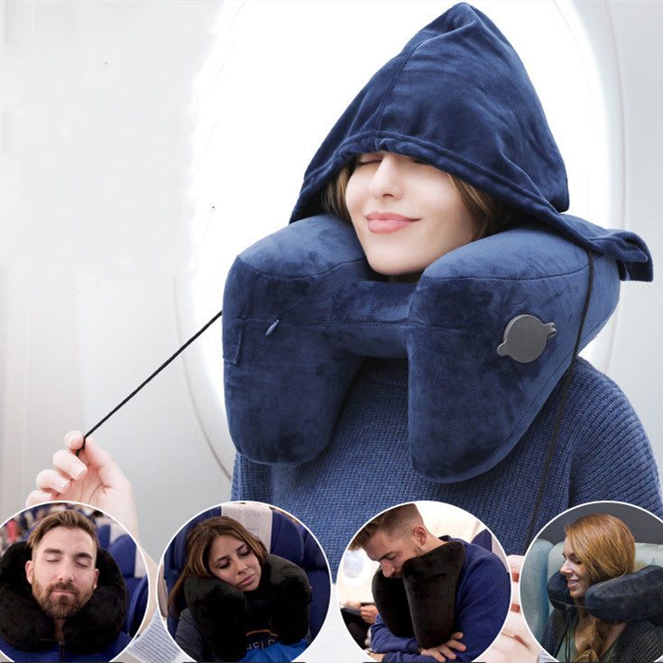 Inflatable Travel Neck Pillow Cushion