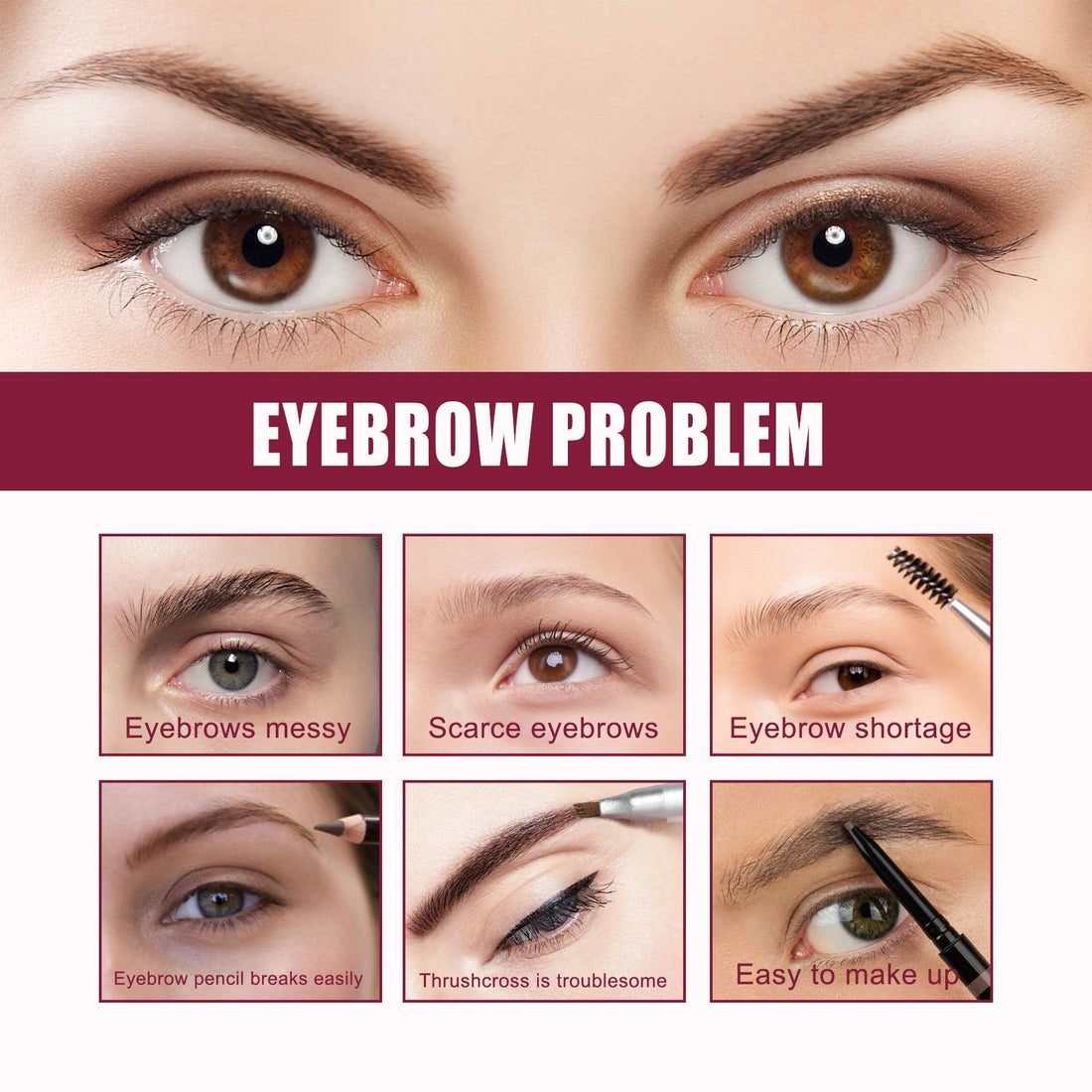 Professional Eyebrow Shaping Brush Kit