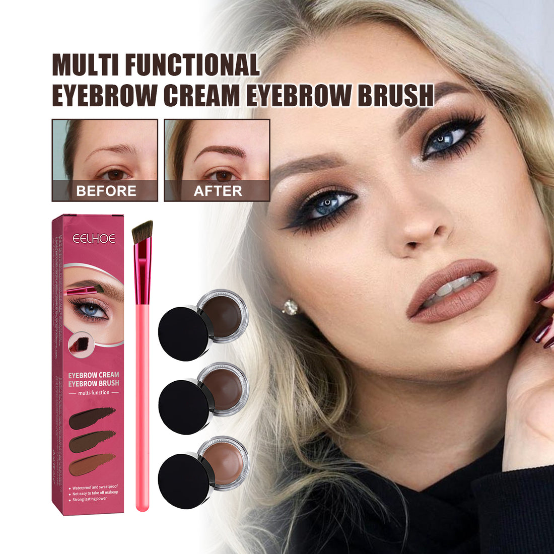 Professional Eyebrow Shaping Brush Kit