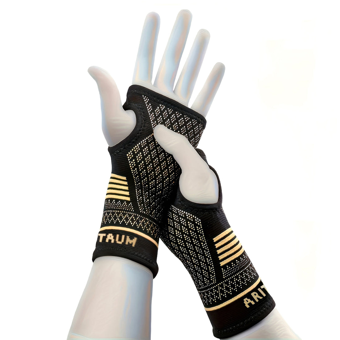 Copper Wrist Support Compression Sleeves