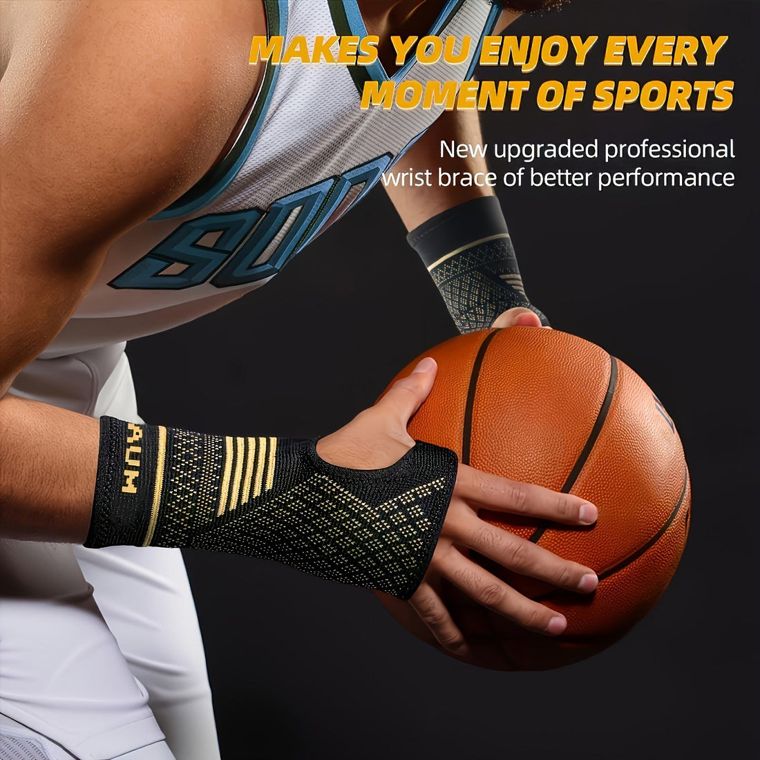 Copper Wrist Support Compression Sleeves