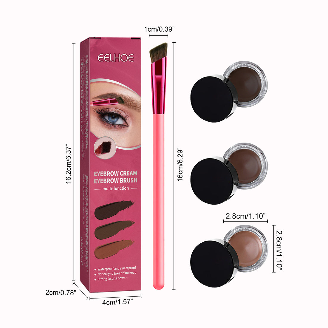 Professional Eyebrow Shaping Brush Kit