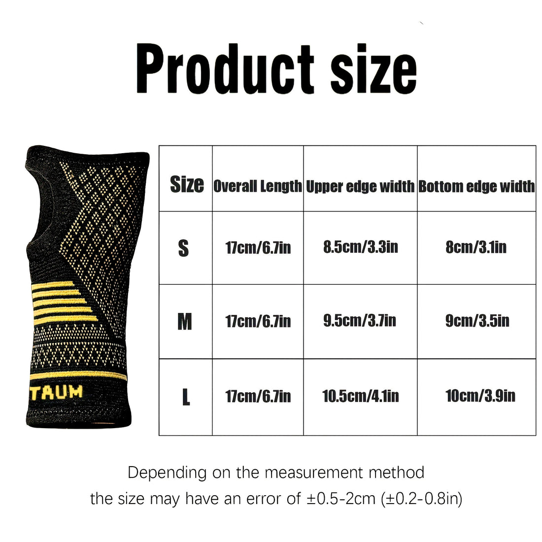 Copper Wrist Support Compression Sleeves